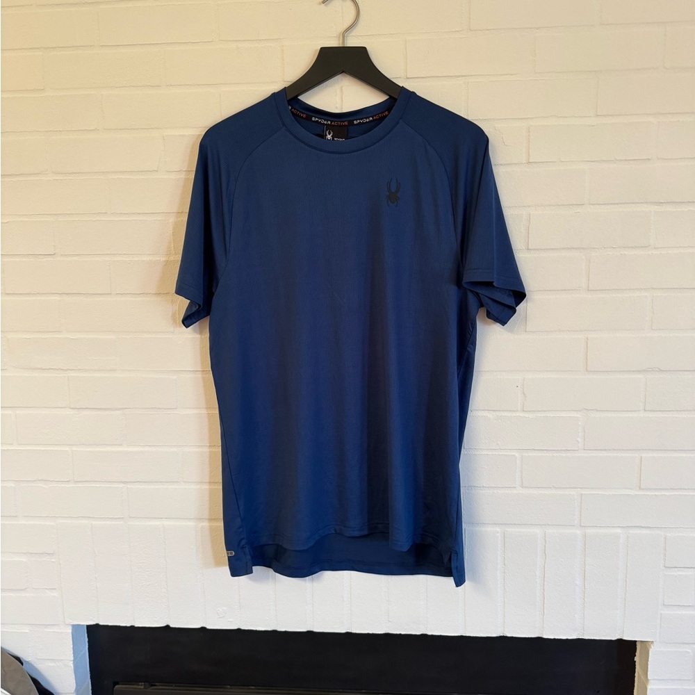 NWT Spyder Navy Blue Short Sleeve Tee